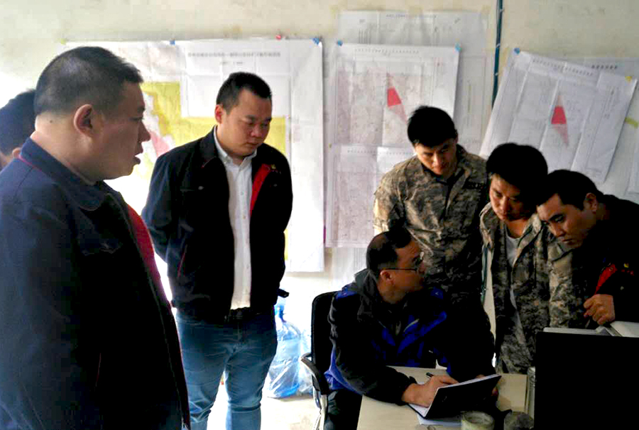 武警黄金地质研究所总工程师到贵州开元调研指导工作——集团董事长许明月赴贵州全程陪同